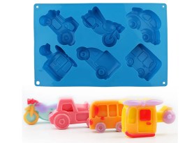 Molde silicona 6 jabones TRANSPORTE